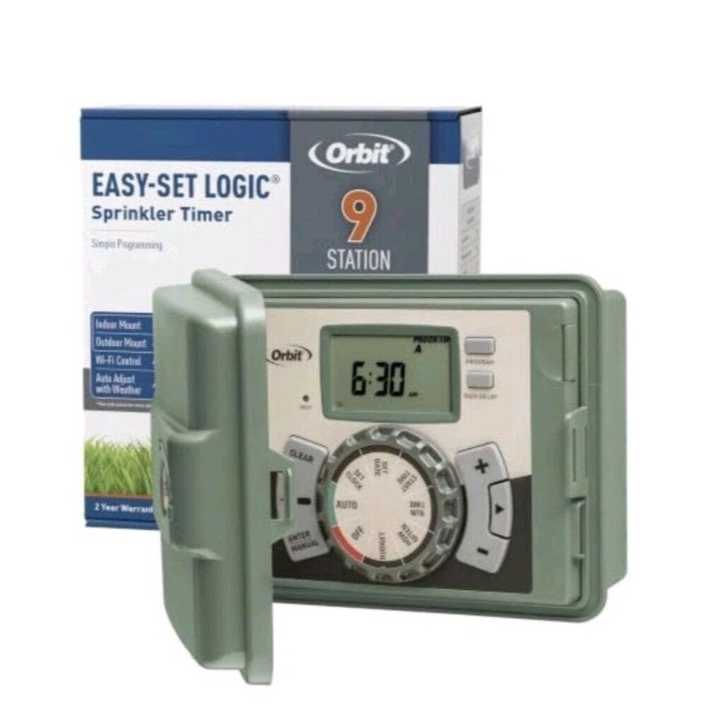 Orbit 57899 9-Station Outdoor Swing Panel Sprinkler System Timer